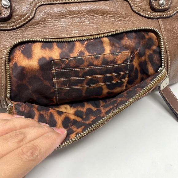 B. Makowsky Brown Leather Handbag - Picture 8 of 12